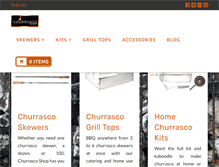 Tablet Screenshot of churrascoshop.com